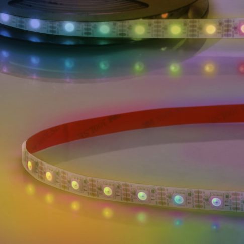 ISOLED RGB LED Strip 5m, 60 LED/m, 12V, 8W/m, WS2815