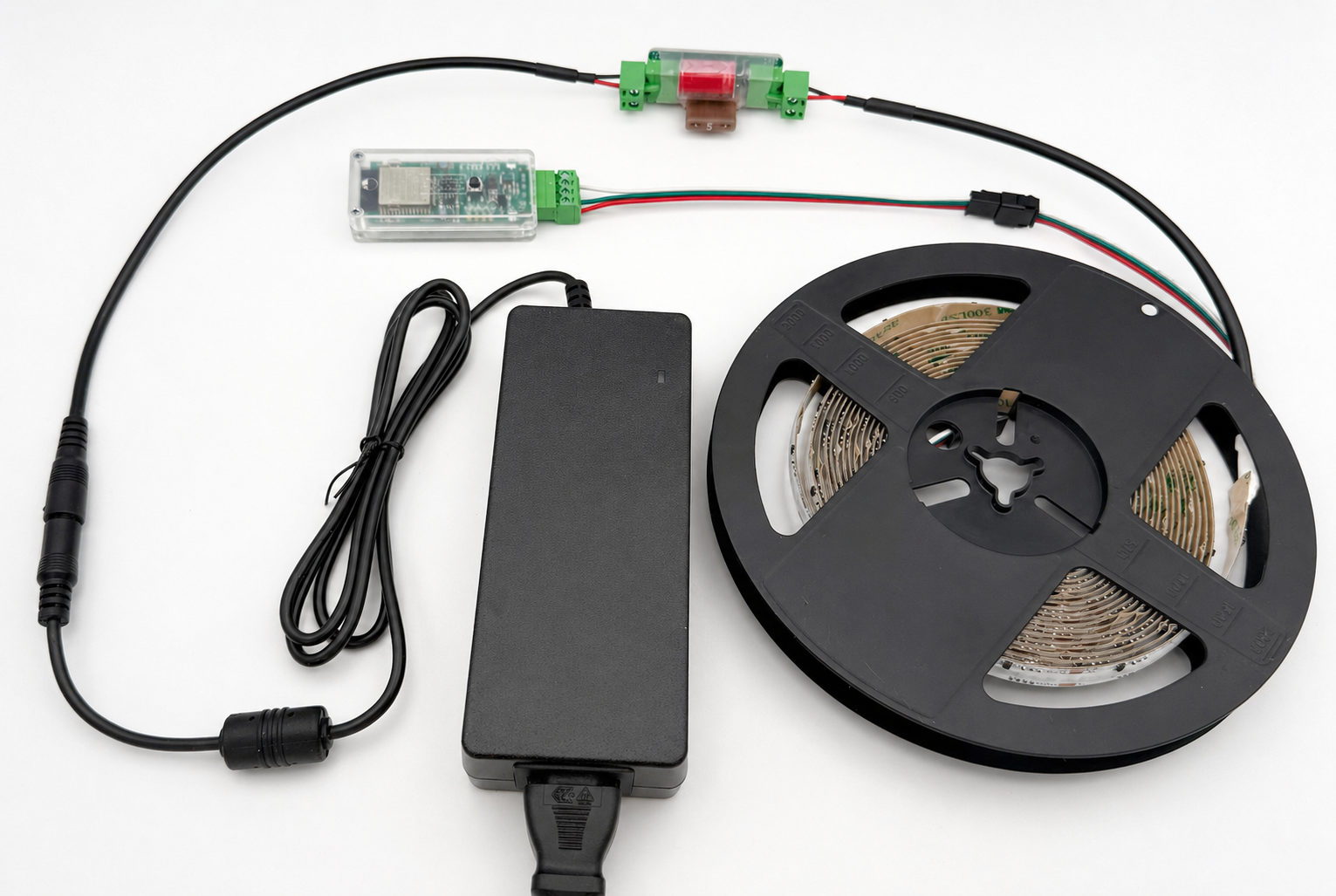 WLED Controller RGBW/5m/160 Zones Premium Starterkit 24V/FCOB/WS2814 (WLAN)