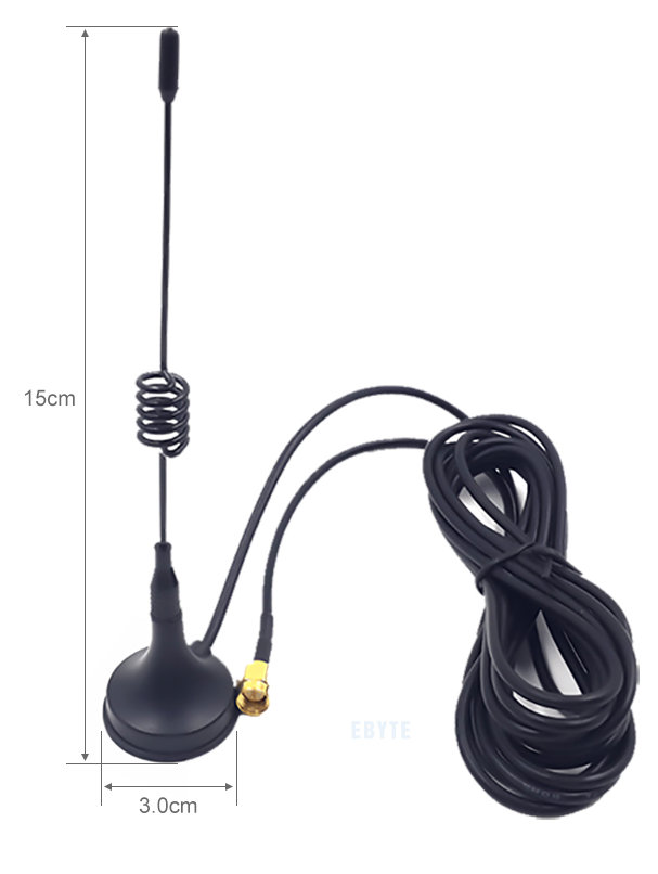 18cm 2.4GHz 3.5dBi Antenne mit Magnetfuß 1,5m