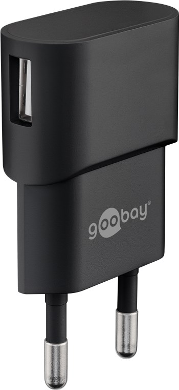 goobay USB-C Ladeset 45298 5V/5W 1A 1m schwarz