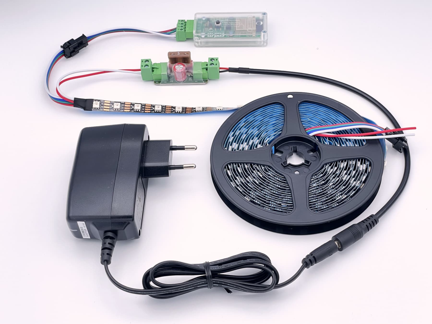 codm-pixel-starterset-ws2815-5m-12v-90611 WLED Controller RGB/5m Premium Starterkit 12V/WS2815 (WiFi)